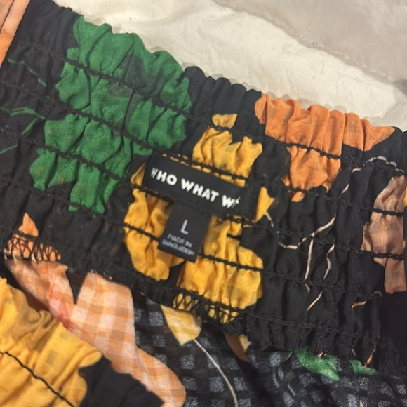 Who What Wear Size L Floral Top - Picture 5 of 7